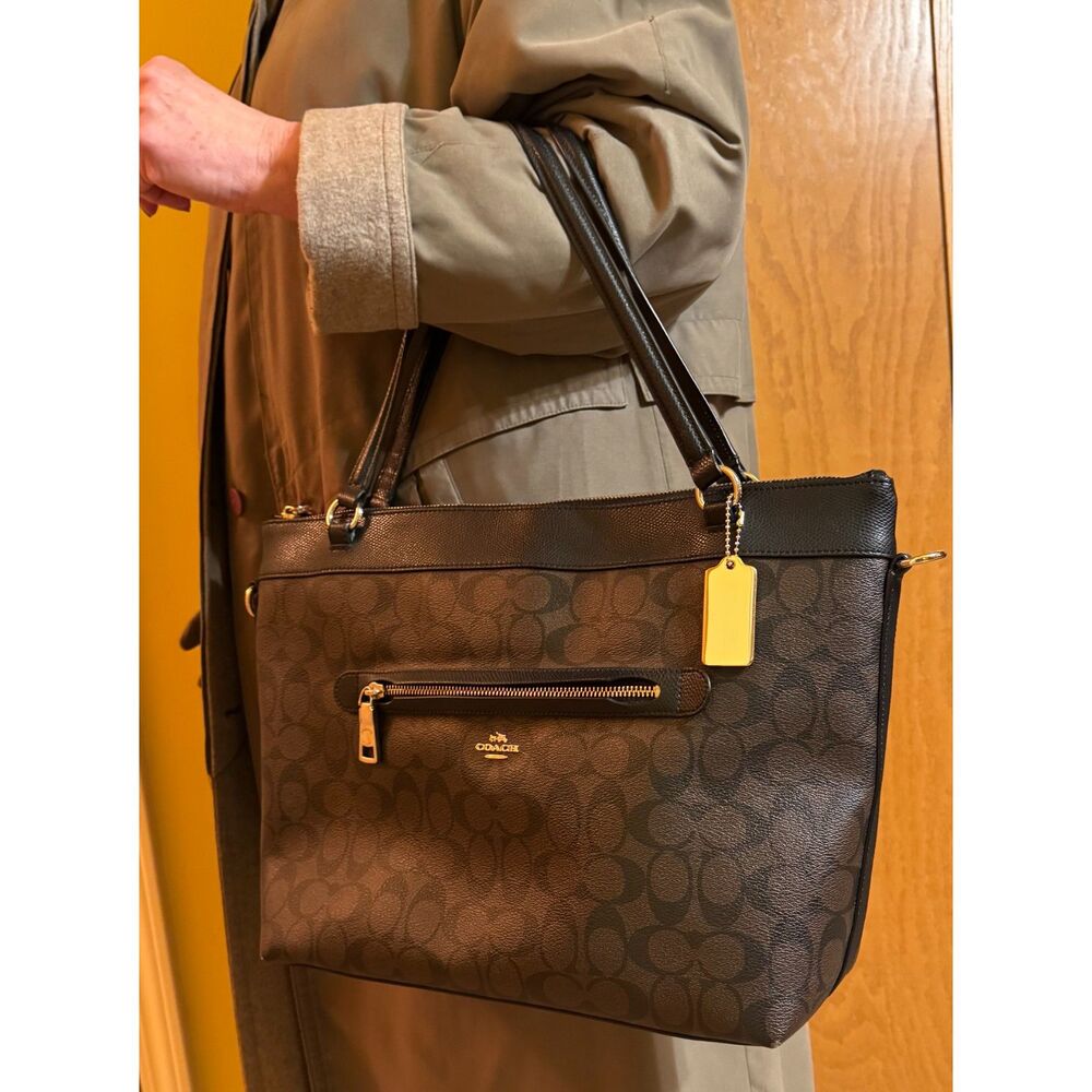 Coach Tyler Tote - Brown/Black